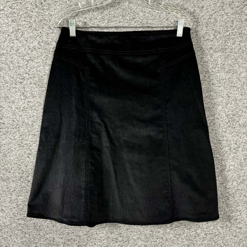 Piazza Sempione Women's Size 42 Black Cotton Mini Skirt